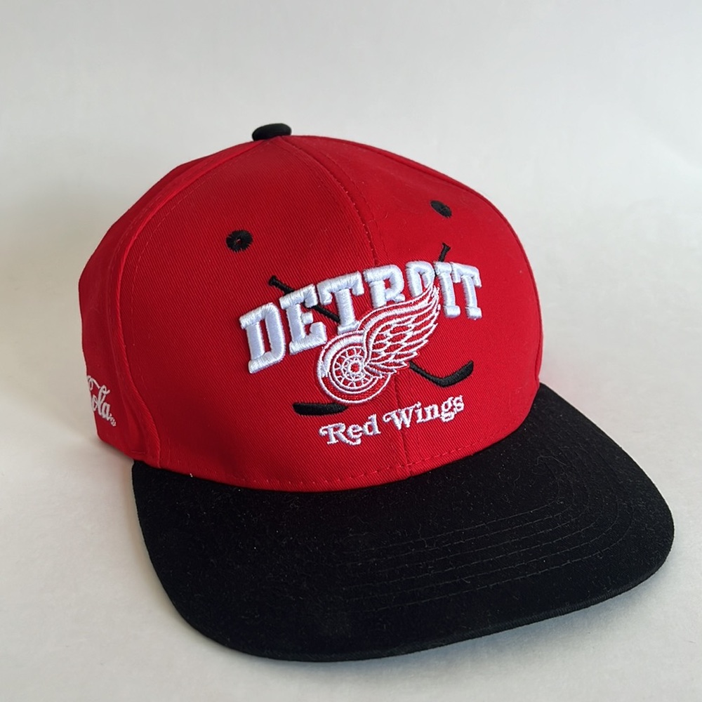Detroit Red Wings Red and Black Snapback Hat